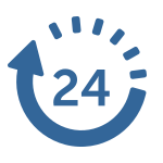 Ícone atendimento 24 horas